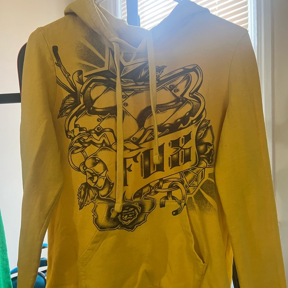 Fox Yellow Graphic Hoodie